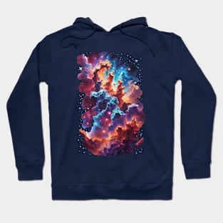 Cosmic Ballet: Nebula's Elegance in Pillars of Creation - cosmic Hoodie